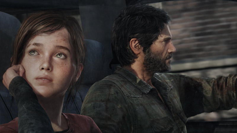 Joel and Ellie in The Last of Us by Naughty Dog
