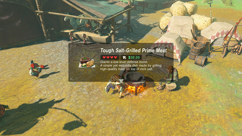Tough Salt-Grilled Prime Meat in The Legend of Zelda: Breath of the Wild